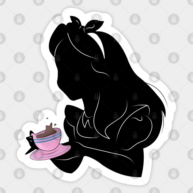 Teatime Sticker by Nykos